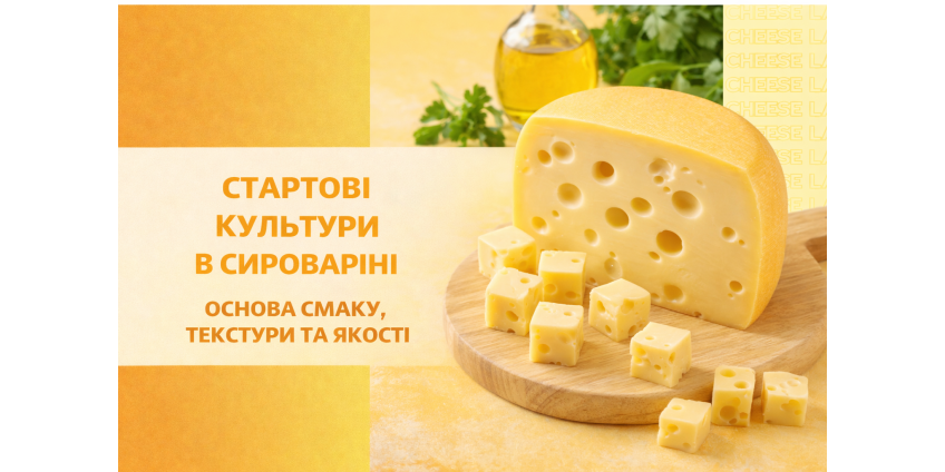 Стартові культури в сироварінні: основа смаку, текстури та якості