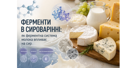 Ферменти в сироварінні: як ферментна система молока впливає на сир