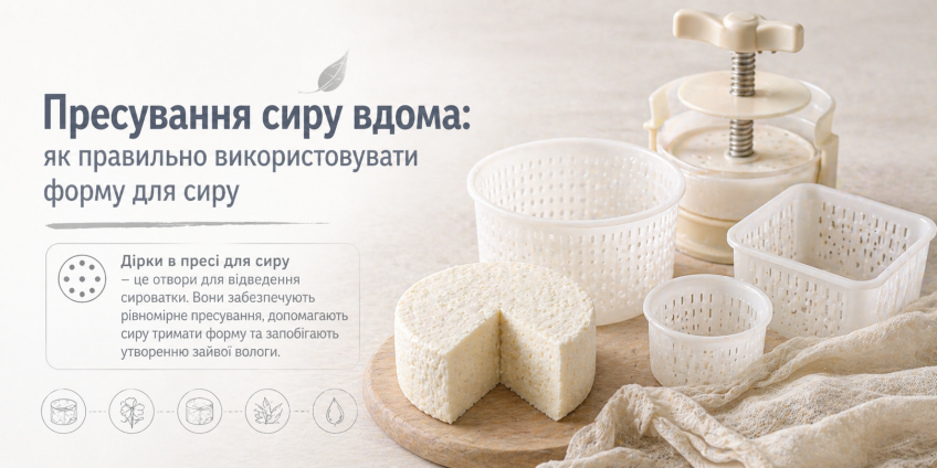 Пресування сиру вдома: як правильно використовувати форму для сиру