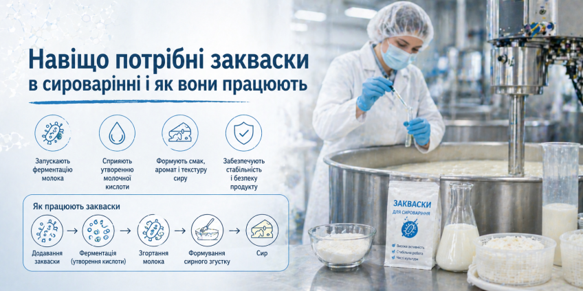 Навіщо потрібні закваски в сироварінні і як вони працюють